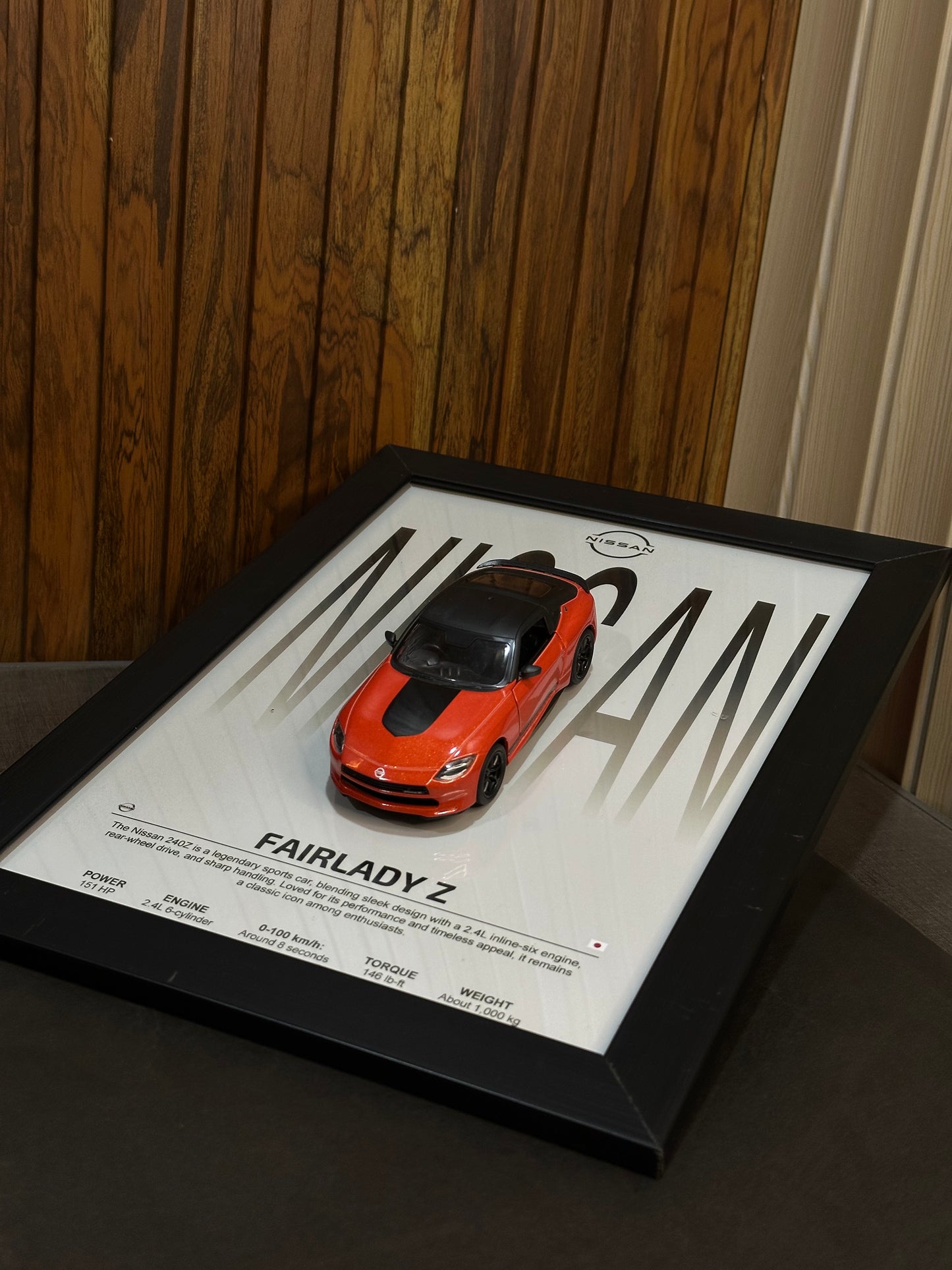 Nissan Fairlady Z 3D Diecast Frame – Power & Precision on Display
