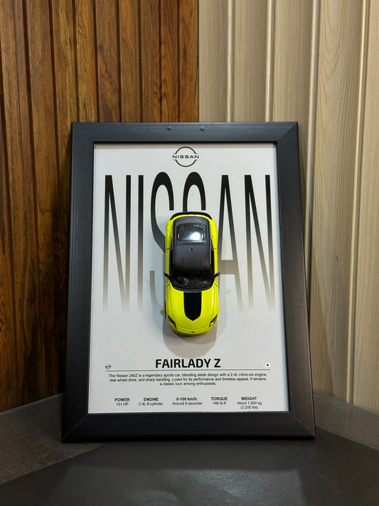 Nissan Fairlady Z 3D Diecast Frame – Power & Precision on Display