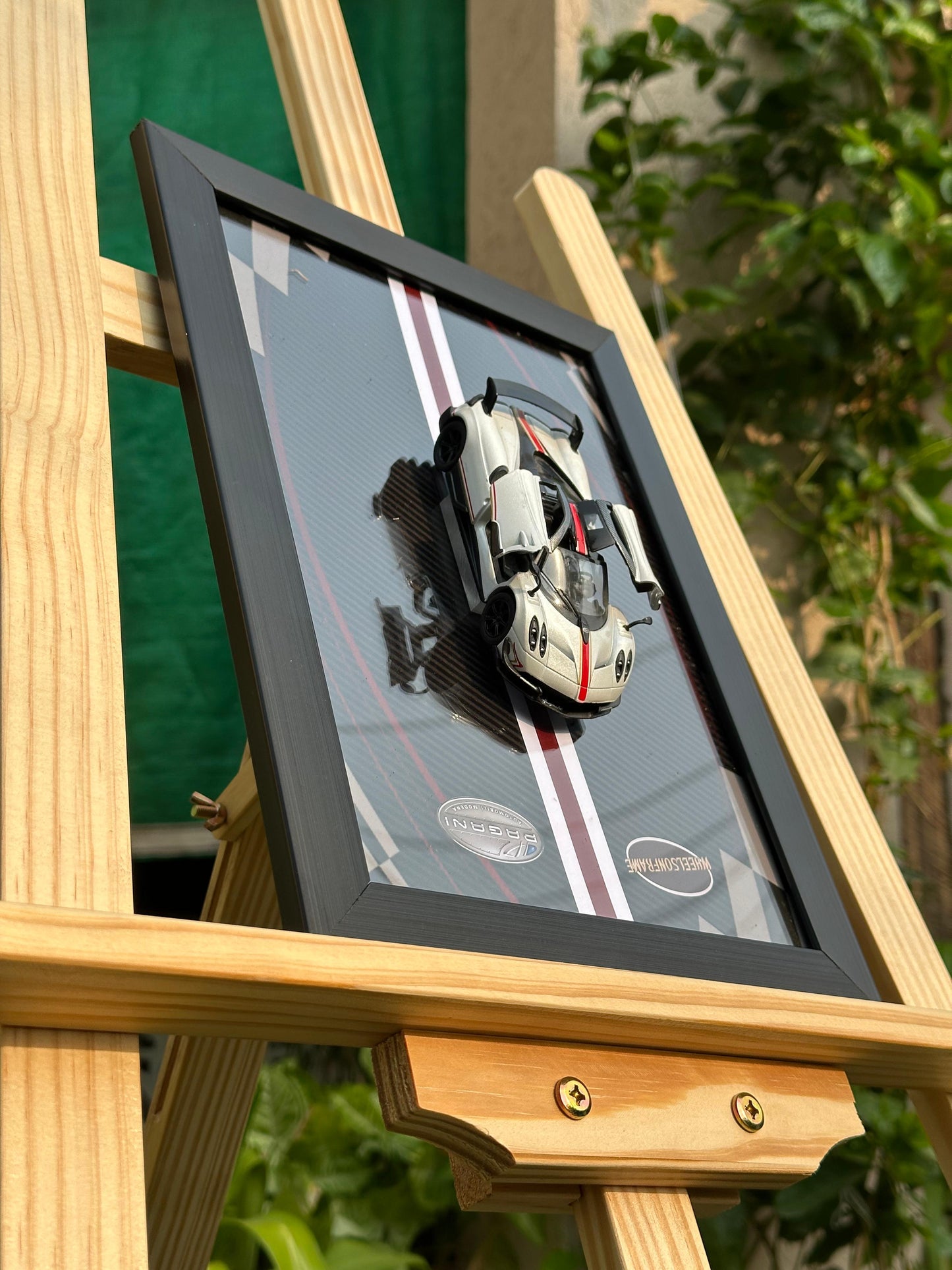 Pagani 1:36 Diecast Car Frame – Wall Art