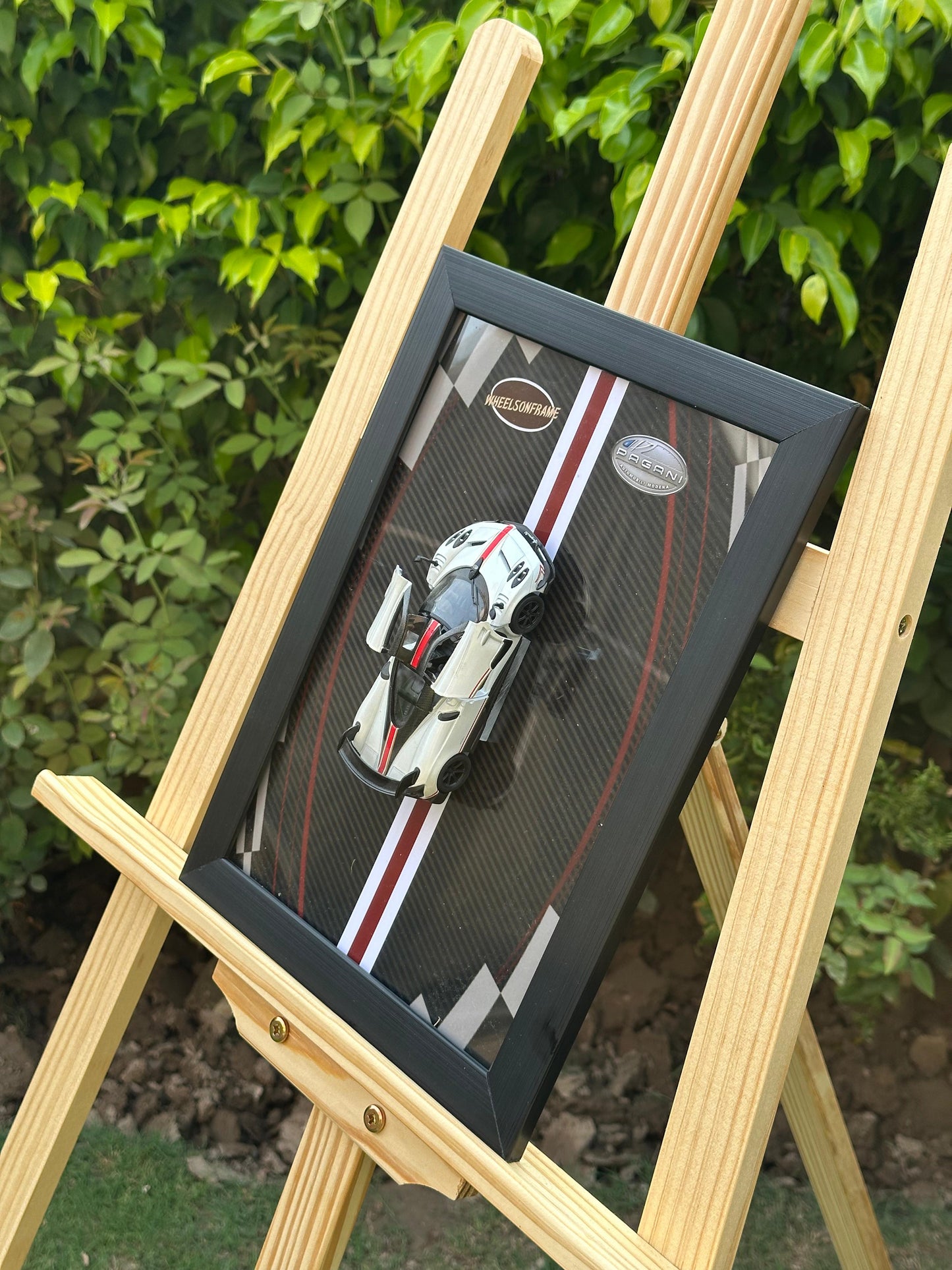 Pagani 1:36 Diecast Car Frame – Wall Art